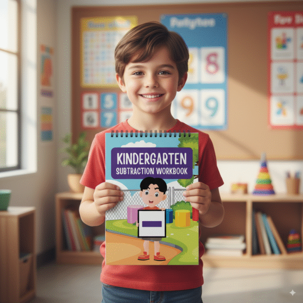kindergarten subtraction workbook